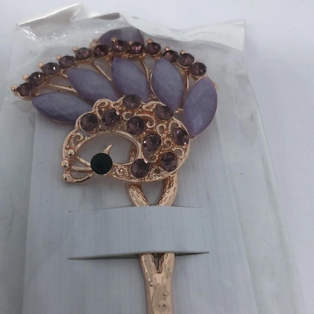 RHINESTONE Metal Hair Stick Chinese Asian Hairpin Chignon  Regal New